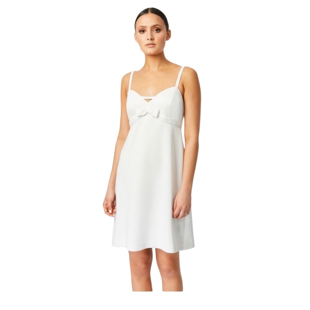 Betsey Johnson Bow Sheath Dress Vanilla Frosting NWT Size 12